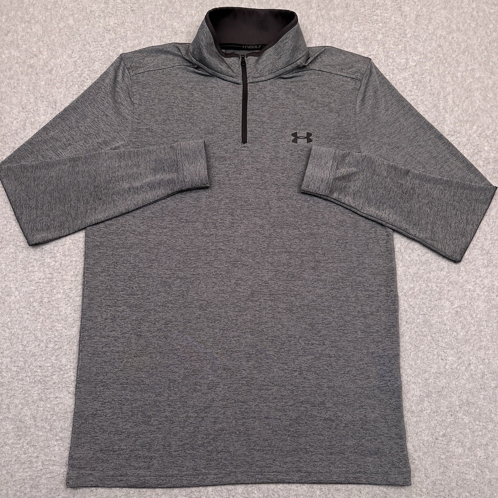 Under Armour Golf‎ Playoff 2.0 1/4 Zip Pullover Men's S Gray Performance 1327040